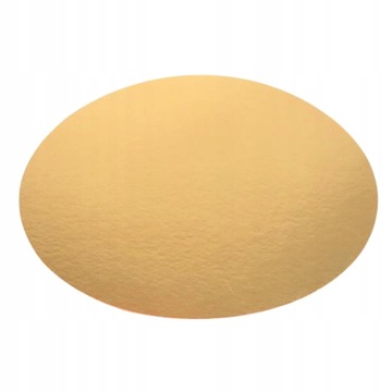 PODKŁADY POD TORT ZŁOTE ŚREDNICA 24 CM ZESTAW 10 SZTUK