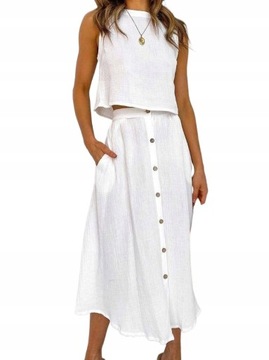 Komplet damski bezbarwny plus size (duże rozmiary) rozmiar L