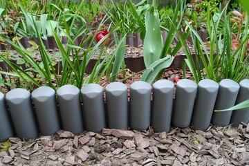 GARDEN PALISADE UV Графитовый / Серый край садового забора 240см