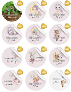 Крещение День Рождения - НАБОР НАКЛЕЙКОВ МЕДВЕДОВЫЙ ТОРТ ДЛЯ ГОСТЕЙ