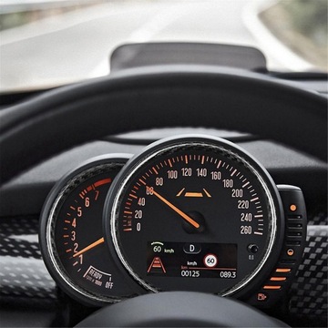 TACHOMETR Z VLÁKNA  UHLÍKOVÉHO DO MINI ONE S JCW F54 F55 F56 F57 F60