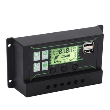 Solar Charge Controller 20A 2 USB Output PWM Control 3 Stage Charging Solar