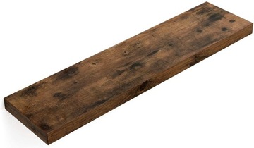 Półka na Ścianę Wisząca Rustykalna Loft 80 cm