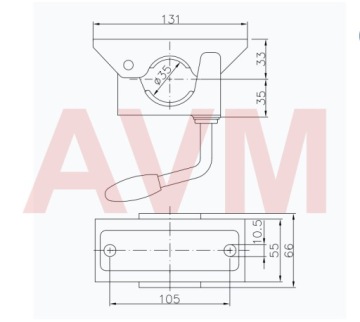 КРОНШТЕЙН ОПОРНОГО КОЛЕСА WINTERHOFF