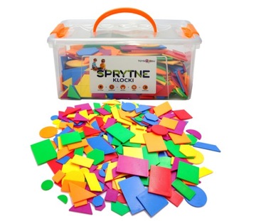 Sprytne Klocki Układanka Tangram 288 Elementów