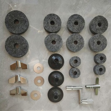 Części zamienne do bębna Hi Hat Clutch Felt Drum Hardware, trwałe 23 szt
