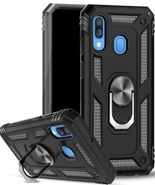 ETUI PANCERNE RING CASE DO SAMSUNG A40 + SZKŁO