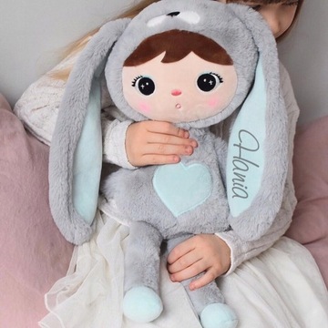 Серо-мятная кукла Metoo Bunny с именем