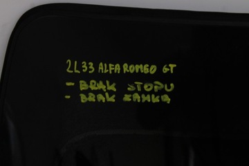 ALFA ROMEO GT 03R- VÍKO KUFRU KUFRU ZADNÍ