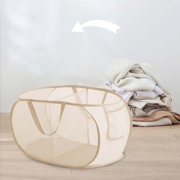 Корзина для белья Popup Корзина для белья 2 сетки Бежевый