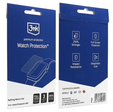 3x 3мк Защитная гидрогелевая защитная пленка для cmf от Nothing Watch Pro
