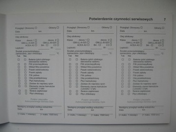 Сервисная книжка OPEL 07/2013 PL Сервисная служба OPEL PL