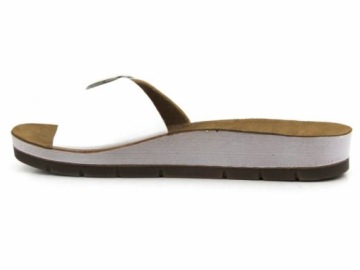 ТАПОЧКИ ЖЕНСКИЕ INBLU CP29 МЕДИЦИНСКАЯ ПРЯЖКА КОЖАНАЯ БЕЛАЯ 41