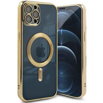 ETUI MAGNETIC SHINE +SZKŁO 9H do IPHONE 12 PRO