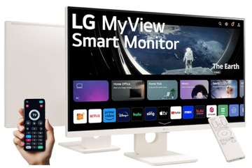 Monitor LED LG 27SR50F-W 27'' SMART webOS FullHD IPS NETFLIX YOUTUBE BT