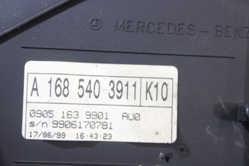 BUDÍKY MERCEDES-BENZ A TŘÍDA W168 1.7CDI