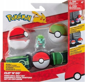 Pokemon PKW3160 Set-2-Inch Bulbasaur Battle Figure with Clip Go Plus Nest