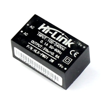 Zasilacz 240V / Vout 5V 3W HLK-PM01 AC/DC