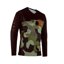 LEATT KOSZULKA ROWEROWA MTB GRAVITY 3.0 JERSEY CAMO ZIELONY/CZARNY ROZM M