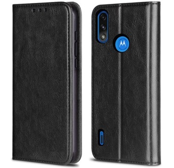 Etui do Moto E7 POWER / E7i POWER + SZKŁO SKÓRZANE MAGNET BOOK CASE
