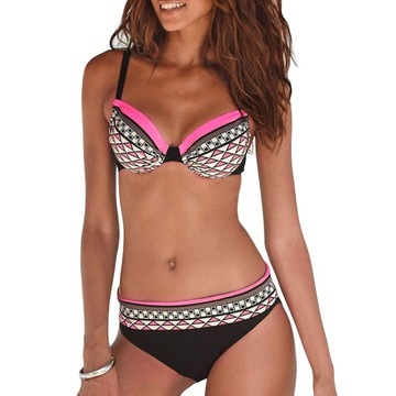 SEXY STRÓJ KĄPIELOWY DWUCZĘŚCIOWY PUSH UP XXL