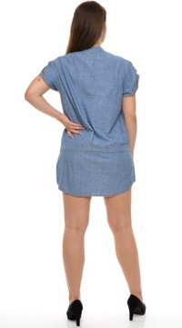 WRANGLER sukienka BLUE tunika HIRT DRESS _ S