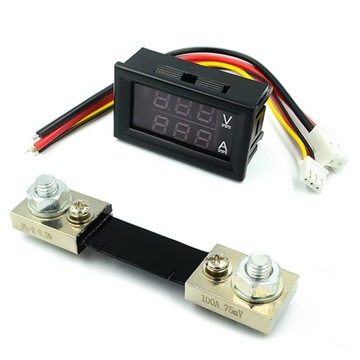 ВОЛЬТМЕТР АМПЕРМЕТР 0,56 дюйма 0–100 В/100 А