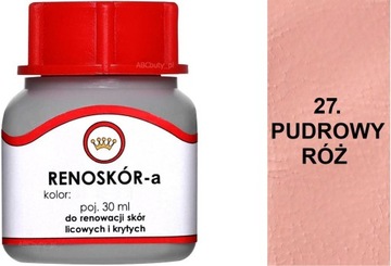 PUDROWY RÓŻ 27 RÓŻOWA FARBA RENOSKÓR 30 WILBRA DO CUSTOMIZACJI OBUWIA SKÓRY