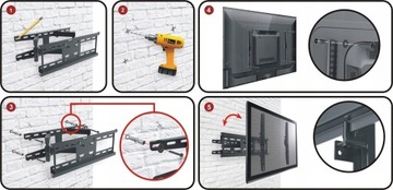 РЕГУЛИРУЕМАЯ ПОДВЕСКА ДЛЯ ТЕЛЕВИЗОРА VESA MOUNT 60 65 70