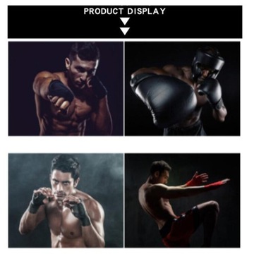 Nakrycie głowy bokserskie Przenośne Muay Thai Karate unisex Sparing Czarny kolor M