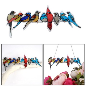 Простые акриловые подвесные украшения с мультяшными птицами