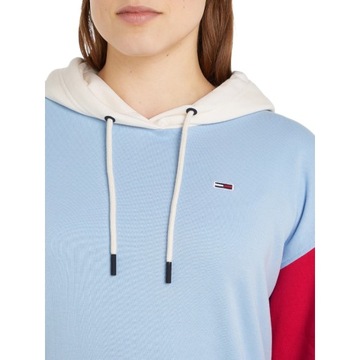 TOMMY HILFIGER BLUZA DAMSKA Z KAPTUREM TJW CBLK HOODIE NIEBIESKA r.S