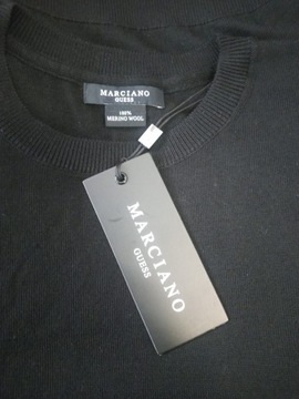 Marciano Guess wełniany czarny sweter męski L