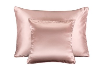 100% Jedwabna Poszewka 40x60 na Poduszka/ę Pościel Powdery Pink Pudrowy Róż