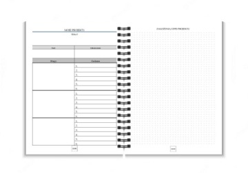 Еженедельный планировщик на 2026 год, спиральный, А5, офисный планировщик MONSTERA