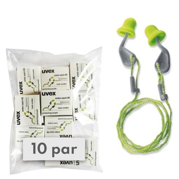 Zatyczki stopery do uszu uvex xact-fit 10 par