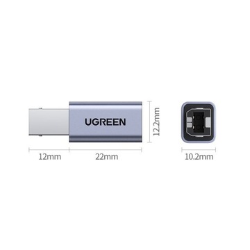 КАБЕЛЬ-АДАПТЕР USB ТИП C / USB ТИП B UЗЕЛЕНЫЙ
