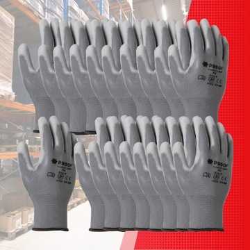 ПЕРЧАТКИ РАБОЧИЕ размер 10 ЗАЩИТНЫЕ ПЕРЧАТКИ СЕРЫЕ CONSTRUCTION PROF 10 пар