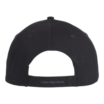 CALVIN KLEIN CZAPKA Z DASZKIEM TAGGED CAP CZARNA