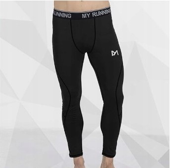 Legginsy męskie - zestaw 3 sztuk XL, funkcyjne. kompresyjne / do biegania