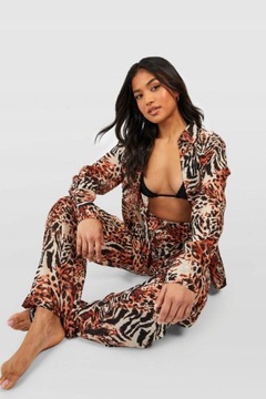 Boohoo NG2 usw košeľa hmla animal print XXL