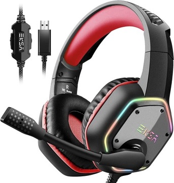 Słuchawki nauszne RGB EKSA E1000