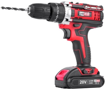 WIERTARKO WKRĘTARKA UDAROWA Z UDAREM ZESTAW NARZĘDZI +2xAKU +BITY +WIERTŁA