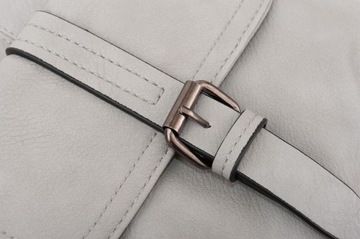 SZARA TOREBKA PLECAK POPIELATA TOREBKA TORBA SKÓRA 2w1 JGL