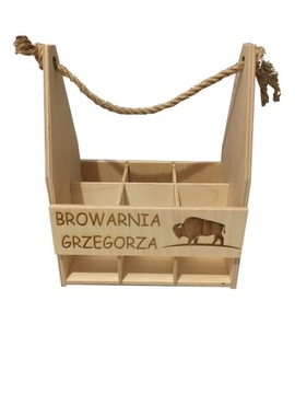 Skrzyneczka na piwo browarnia imię z żubrem