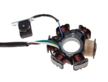 STATOR ISKROWNIK 6 CEWEK BEZ KOŁA MAGN ATV 110