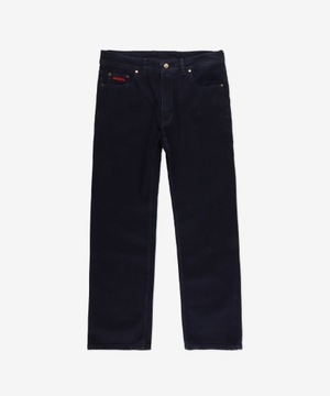 Męskie granatowe spodnie jeansowe PROSTO jeansy Regular Pocklog W30L32