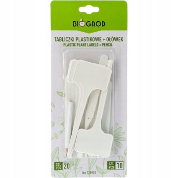 BIOWIN Таблички для маркировки растений, карандаш, 30 шт.