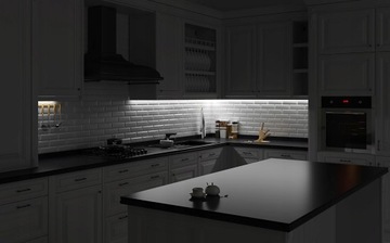PROFIL DO TAŚM LED NAROŻNY KĄTOWY 45° C INOX 2M