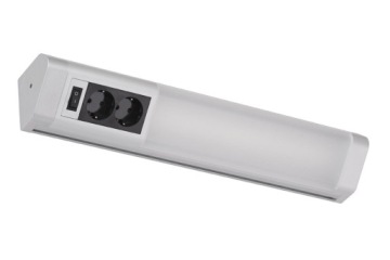 LAMPA PODSZAFKOWA - LED 10W - barwa NEUTRALNA + 2 GNIAZDA 230V